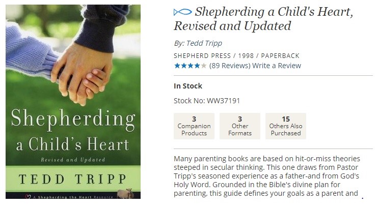 Book, Shepherding Child's Heart