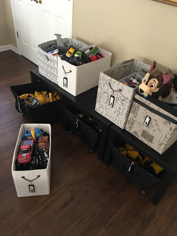 toy storage lack rolling bin covered boxe