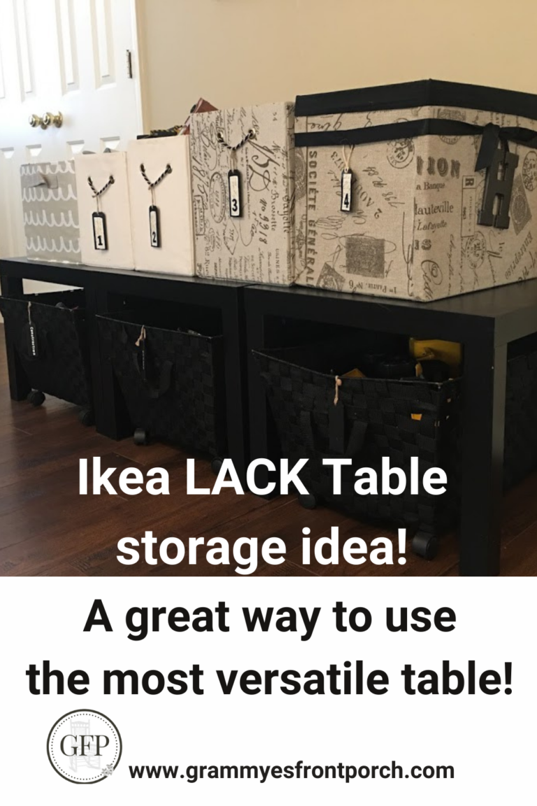 Pinterest Lack table storage idea toys