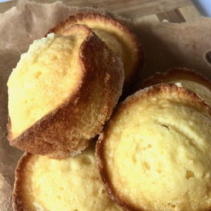 Pound cake muffins baked