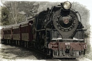 locomotive, steam locomotive, train