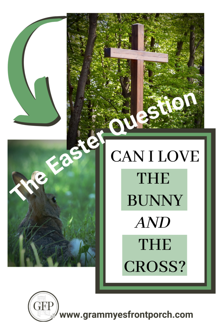 Pinterest Easter Bunny and Cross