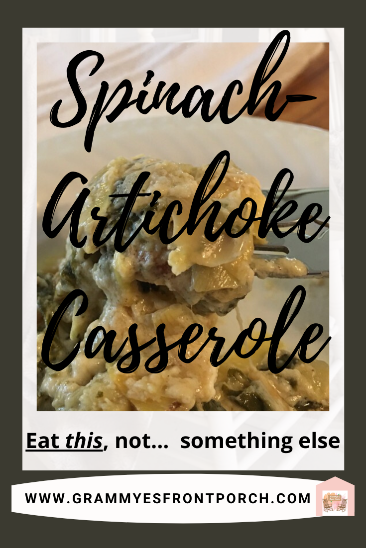 Pinterest GFP Spinach-Artichoke Casserole