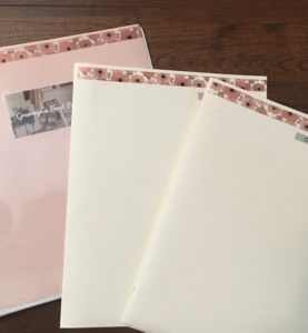 Desk folders pretty pink