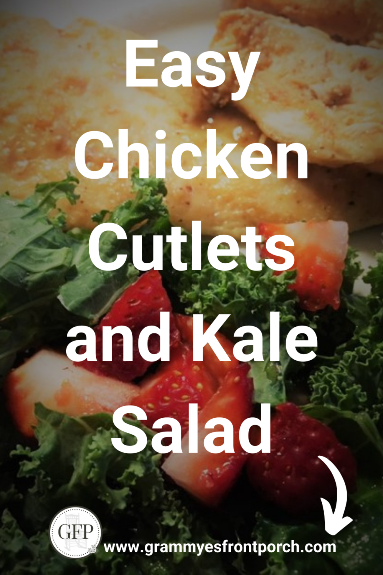 Pinterest Chicken Cutlets & Kale Salad