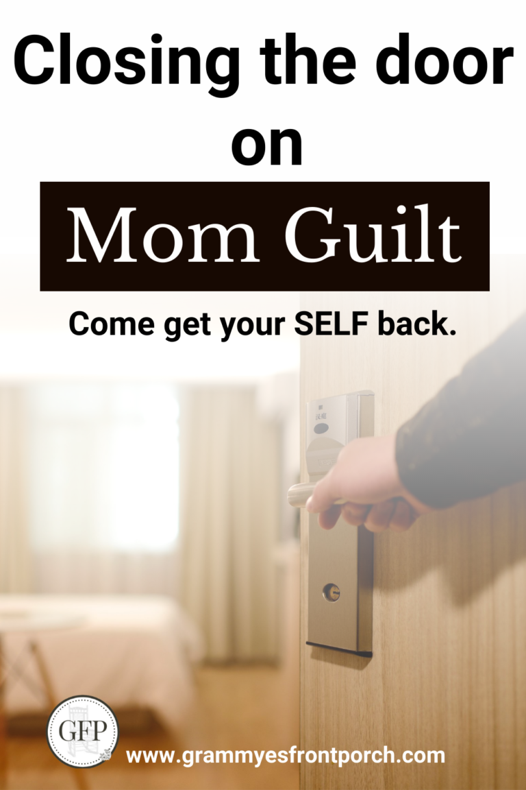 Pinterest Mom Guilt closing the door