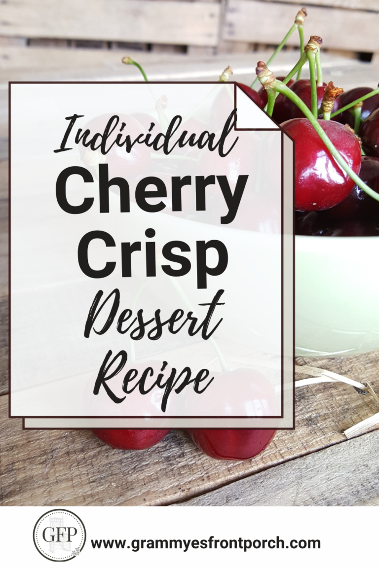 Pinterest Cherry Crisp Dessert Recipe individual