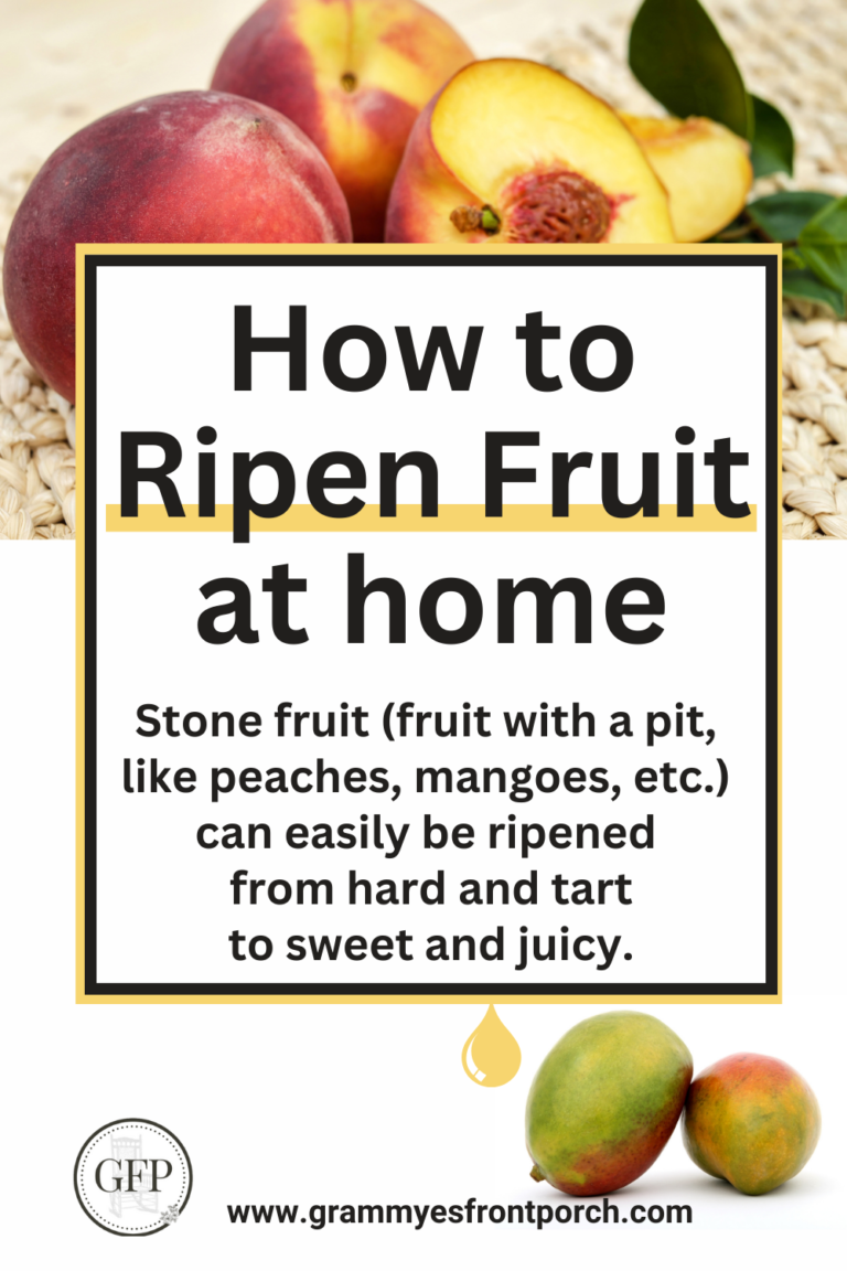 Pinterest How to Ripen Fruit At Home