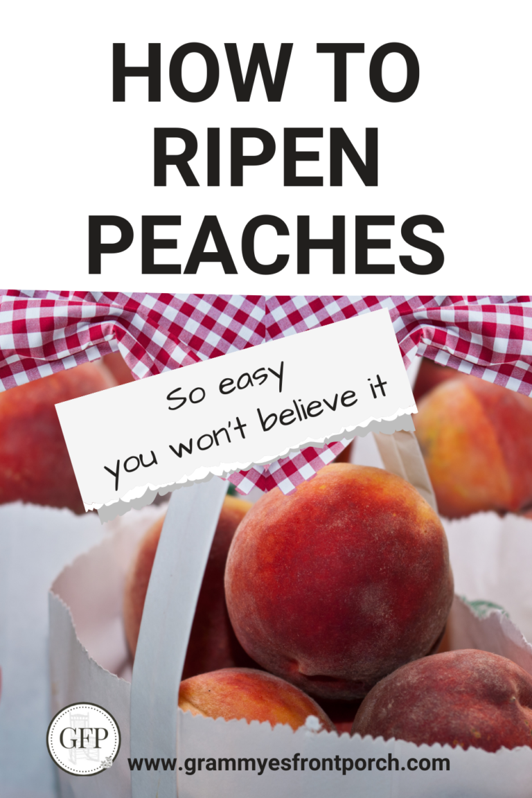 Pinterest How to ripen peaches so easy white bag