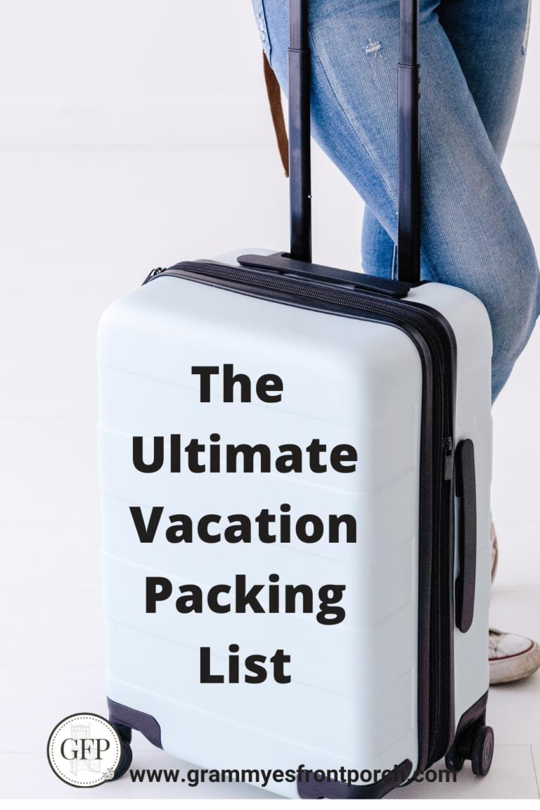 Pinterest Ultimate Vacation Packing LIst suitcase