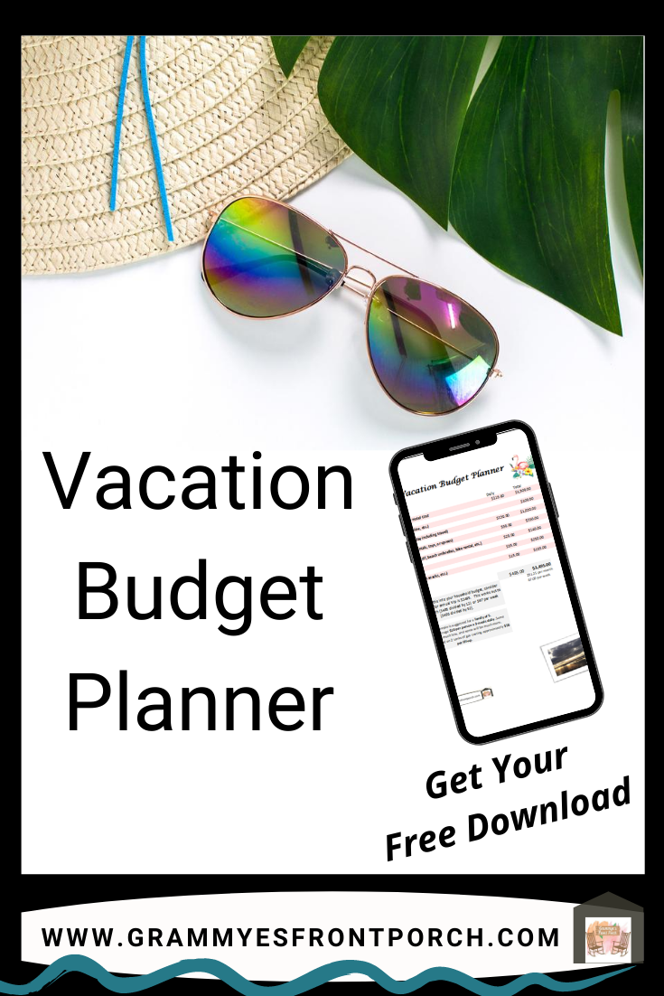 Pinterest Vacation Budget Planner