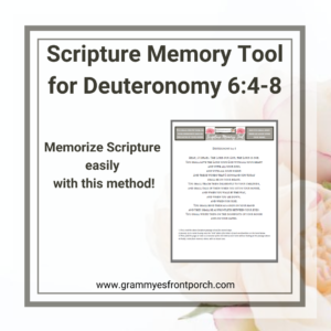 Resource Graphic SMT Deuteronomy 6 4-8