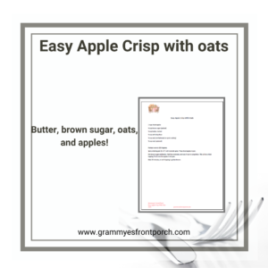 Resource Graphic Easy Apple Crisp with Oats