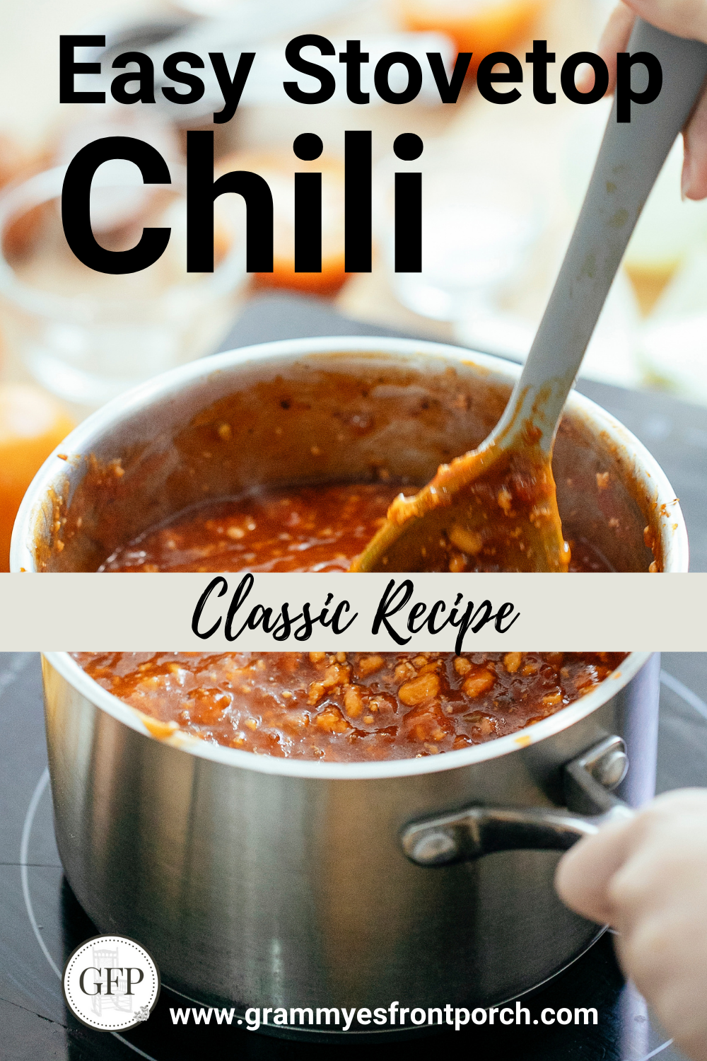 Pinterest Chili easy stovetop classic