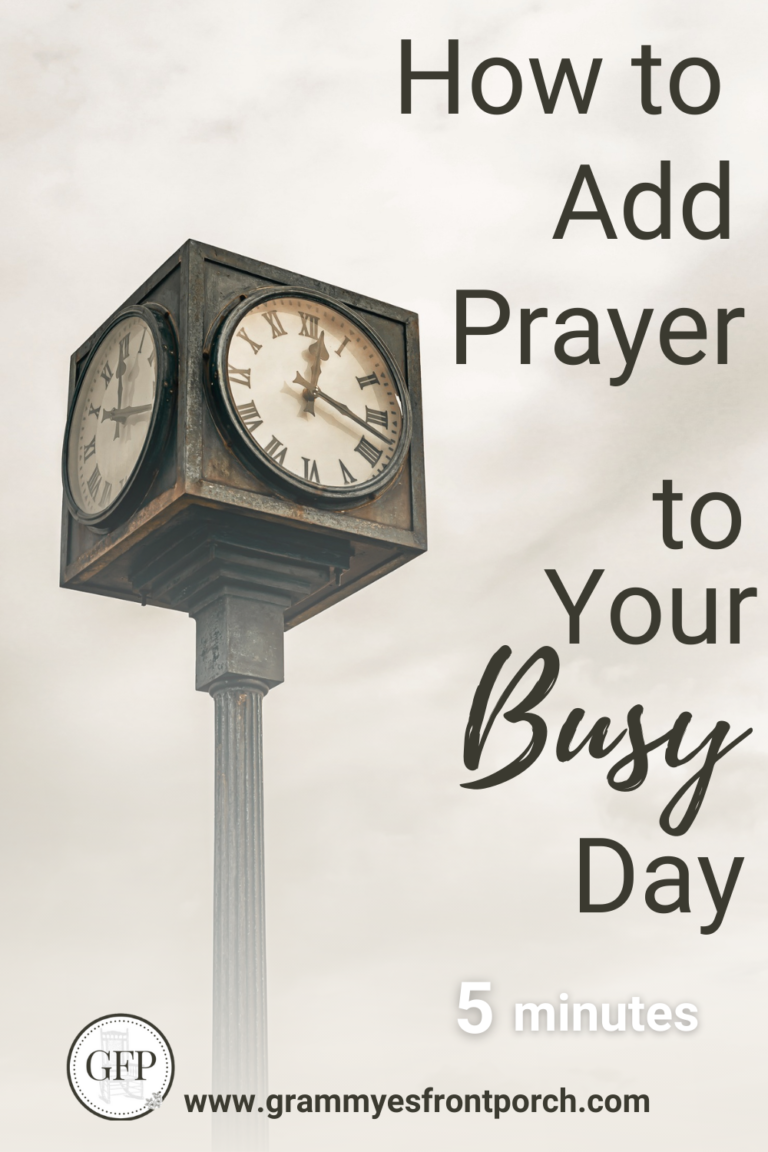 Pinterest How to Add Prayer to your Busy Day 5 minutes