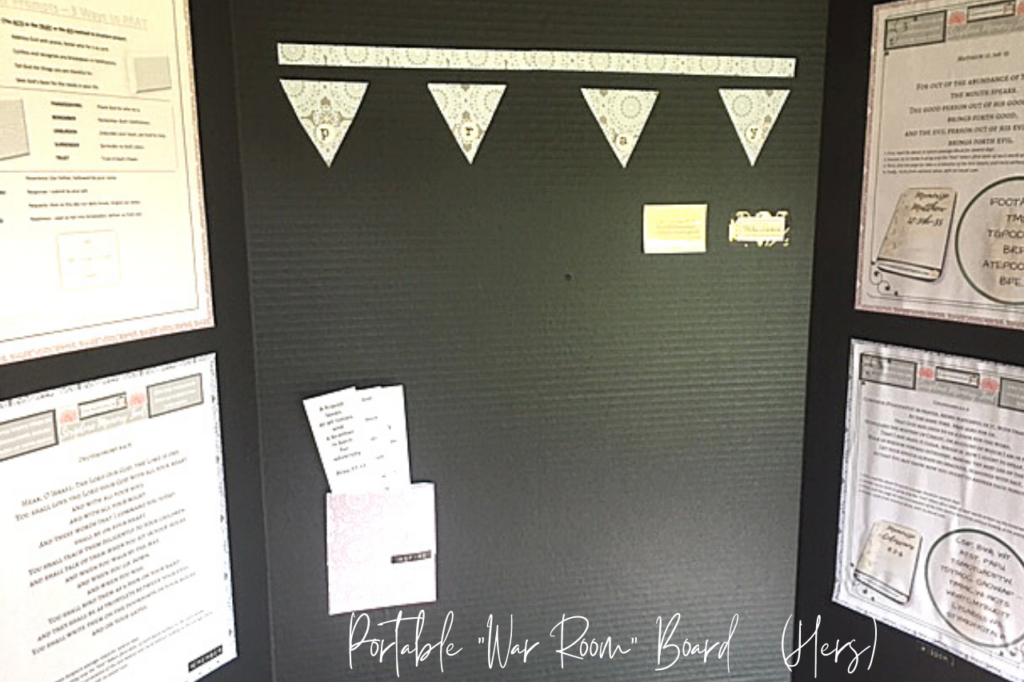 Prayer War Room Board Hers