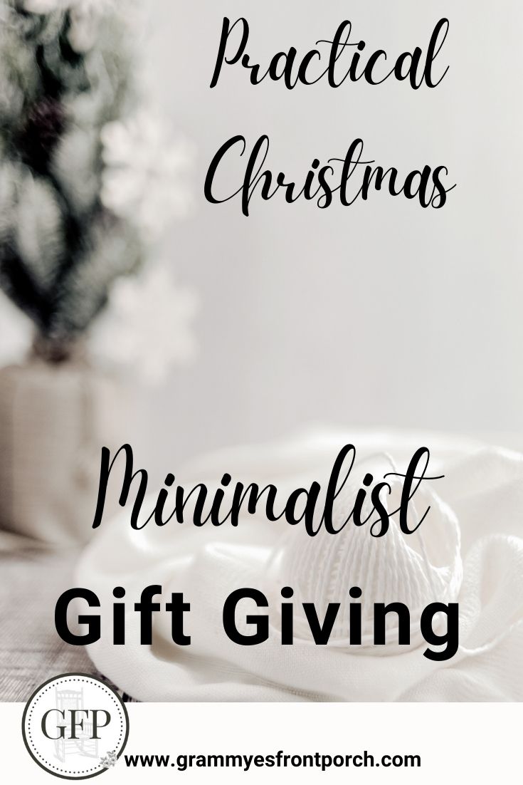 Pinterest Christmas Minimalist gift giving