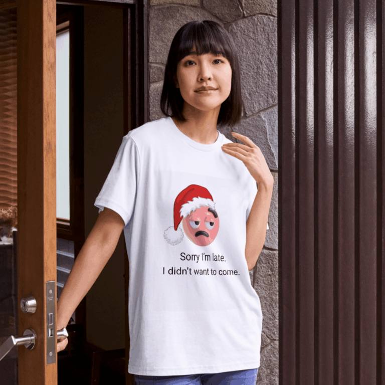 Sorry I'm late T-shirt lady