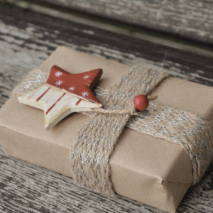 Gift in brown paper 1