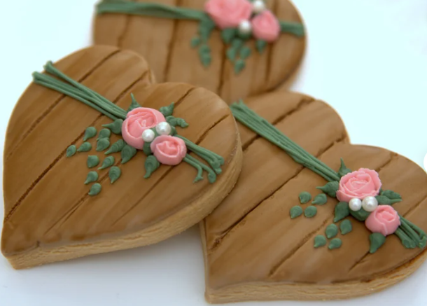 Cookies Rustic Heart Etsy