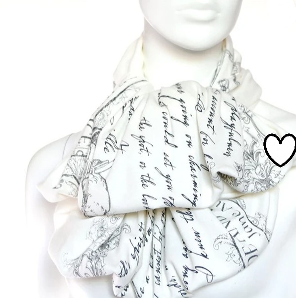 Scarf literary infinity scarf