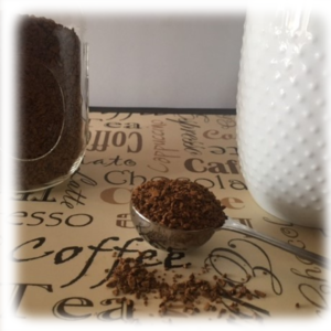 Coffee scoop and jar square