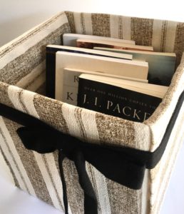 Fabric box finished books