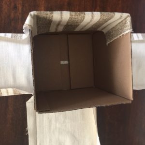 Fabric box side 1