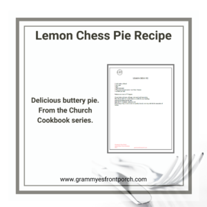 Resource Graphic Lemon Chess Pie Recipe