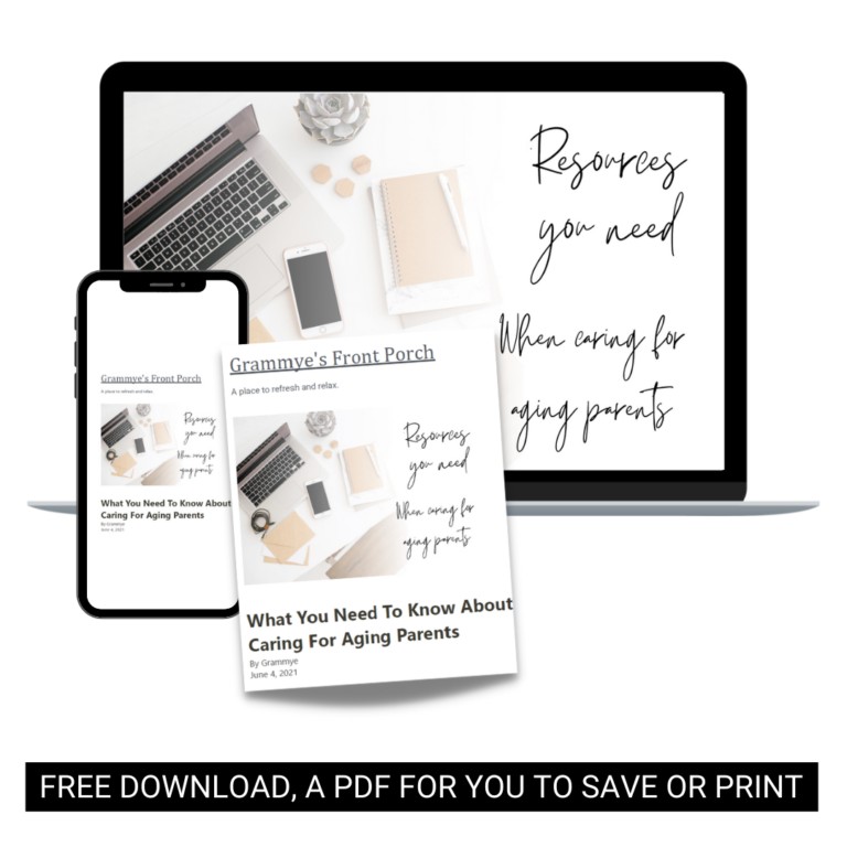 Mockup Aging Parent Care Resources