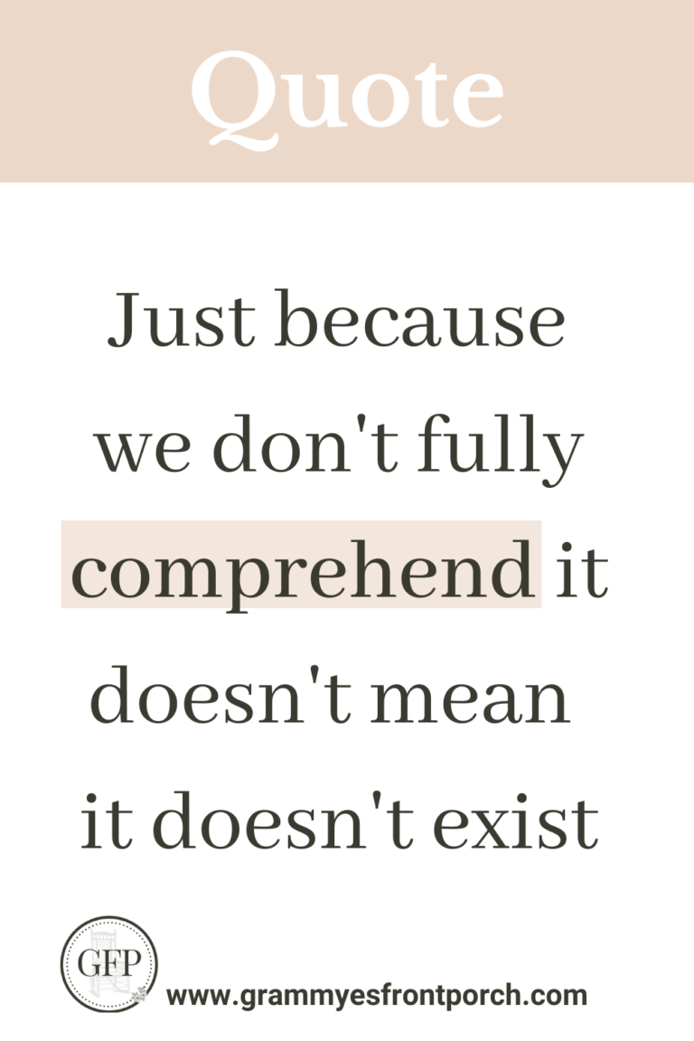 Pinterest Quote Just because we don't comprehend