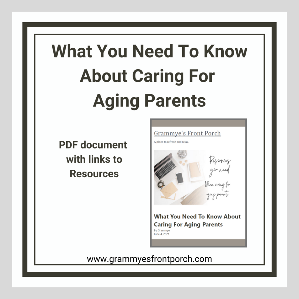 Resource Graphic What You Need To Know Aging Parents