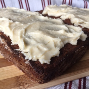 Banana bread loaves frosted