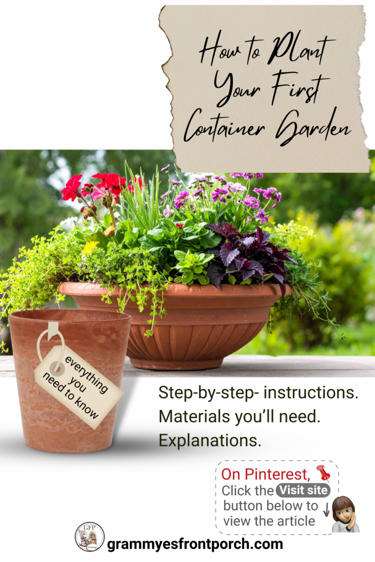 Pinterest Container Garden How to, explanations