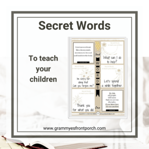 Resource Graphic Secret Words