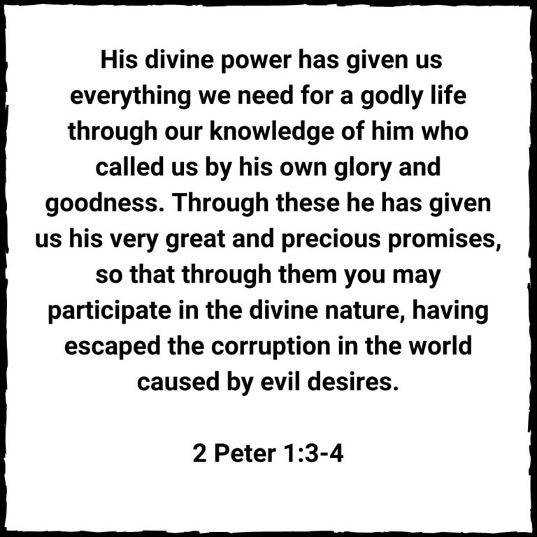 2 Peter 1 3-4 Verse