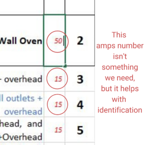 Breaker panel diagram Amps