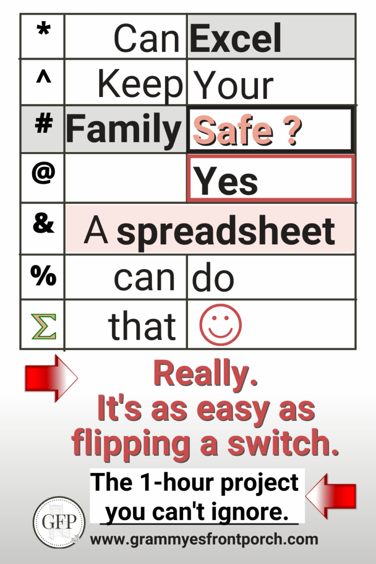 Pinterest Excel can keep family safe pink