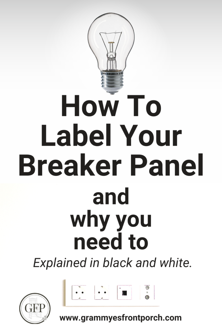 Pinterest How to label breaker panel black and white