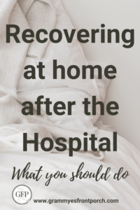 Pinterest Recovering at home after hospital what you should do