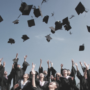 Graduation cap toss