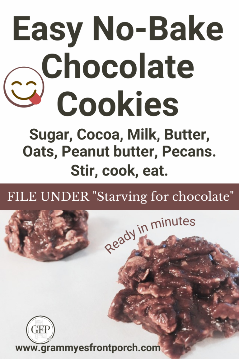 Pinterest No-Bake Chocolate Cookies Yum