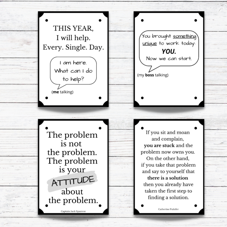 Printable Motivational Quotes all four shown