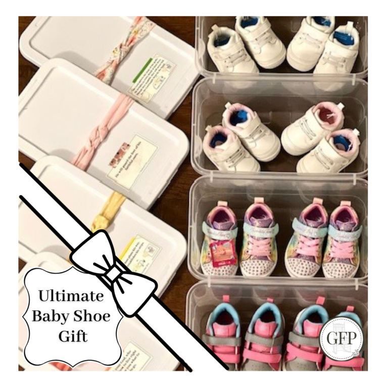 Baby Gift GFP Baby Shoe Gift Boxes Lids Off