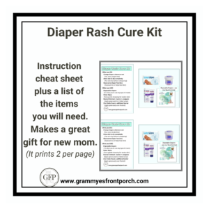 Resource Graphic Diaper Rash Cure Kit Aqua