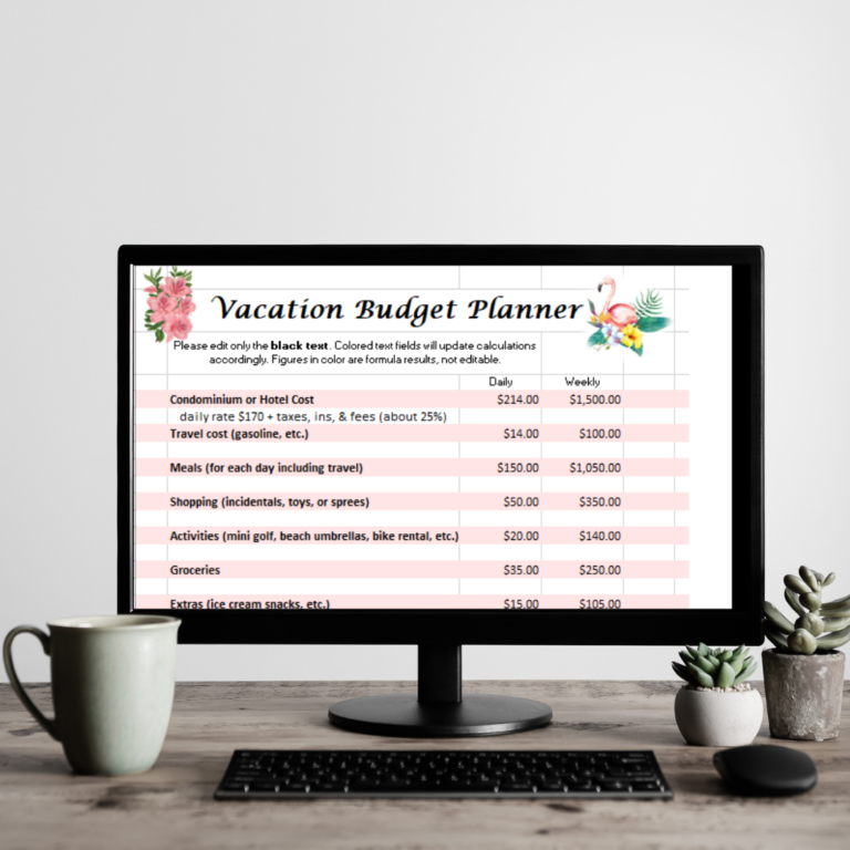 Resource Library Vacation Budget Planner