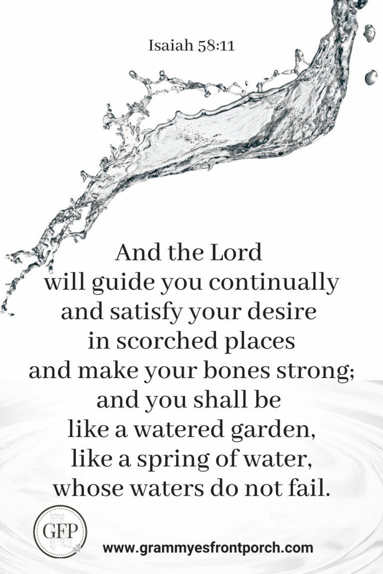 Pinterest Water The Lord will satisfy like a spring