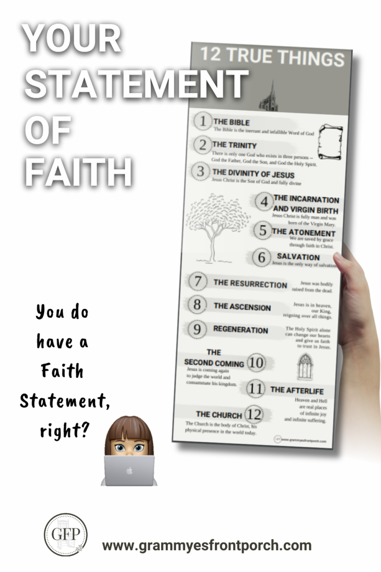 Pinterest Church Beliefs Statement of Faith