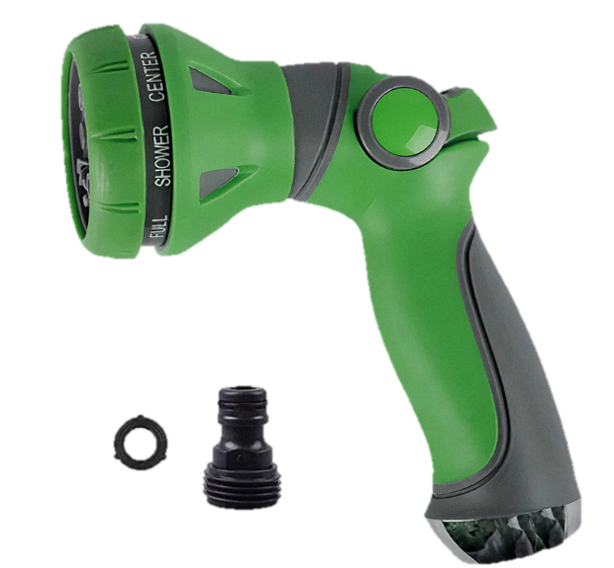 Hose nozzle, green adjustable