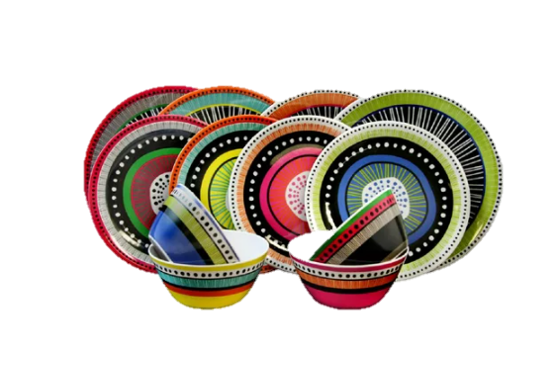 Melamine dishes